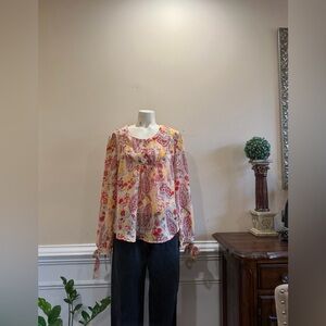 Vintage JW Floral Paisley Blouse